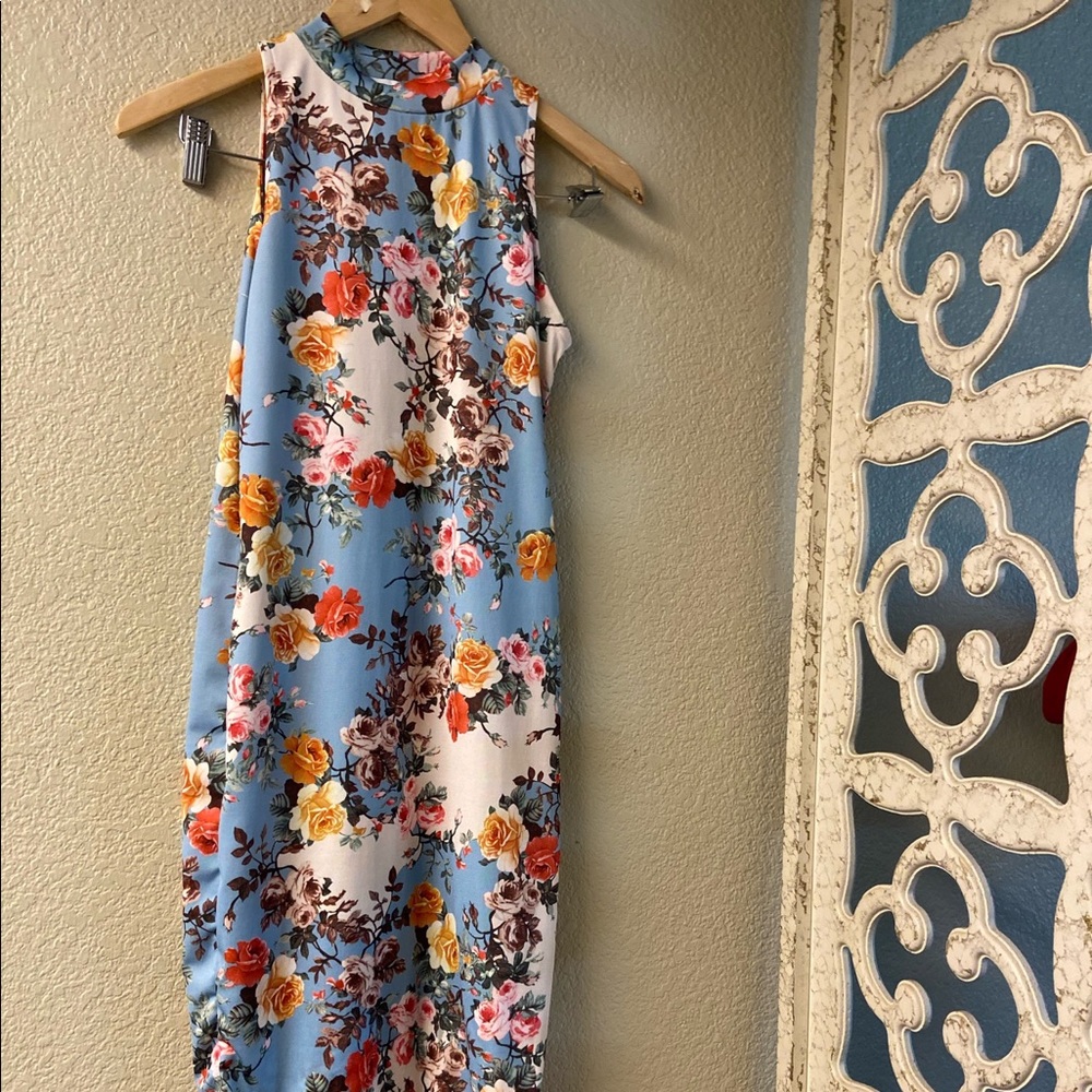 ASOS PETITE|Floral Dress|Midi Dress|Body Con